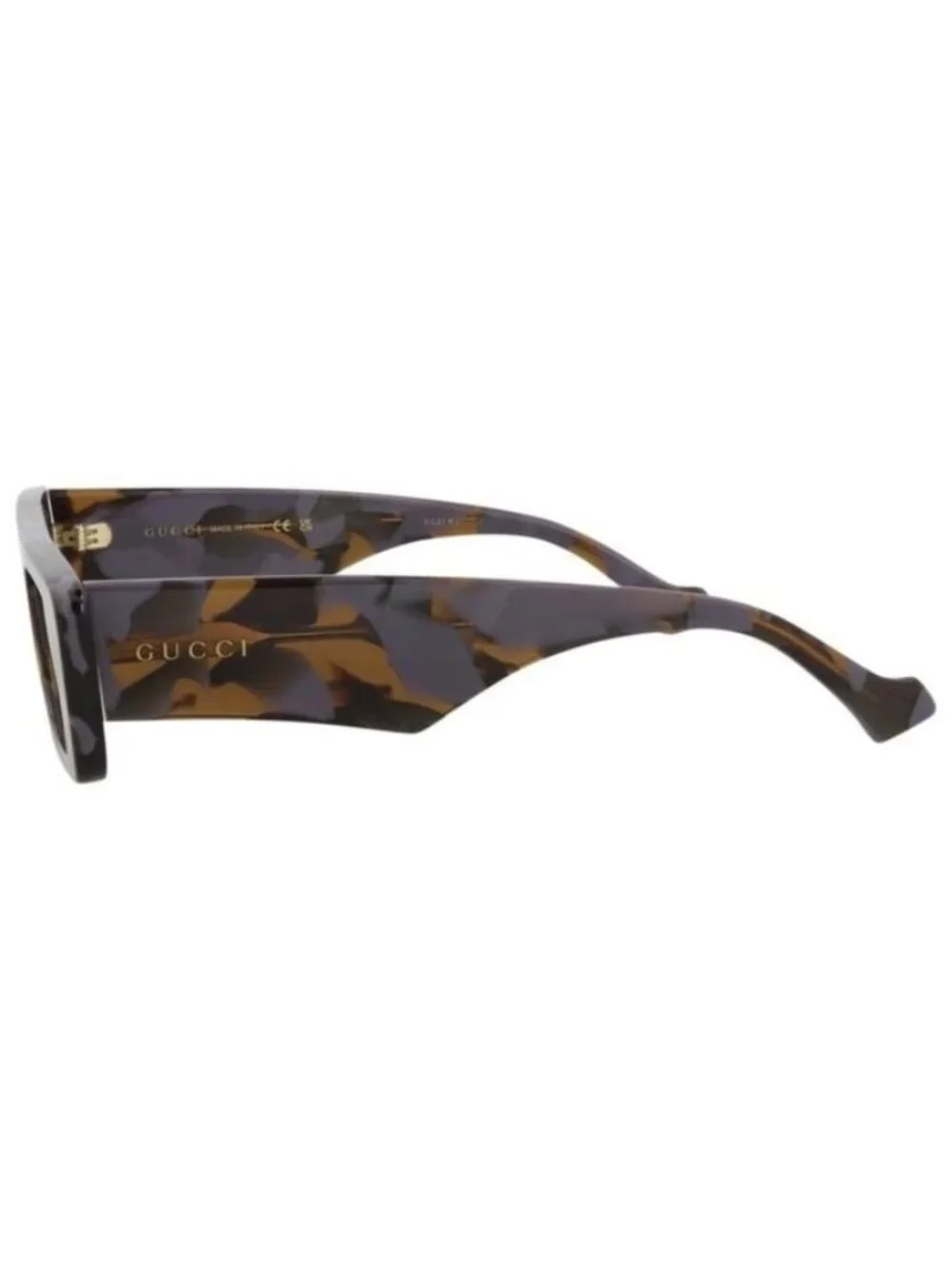 New Gucci Mens Square/Rectangle Havana Havana Brown Fashion Designer Sunglasses